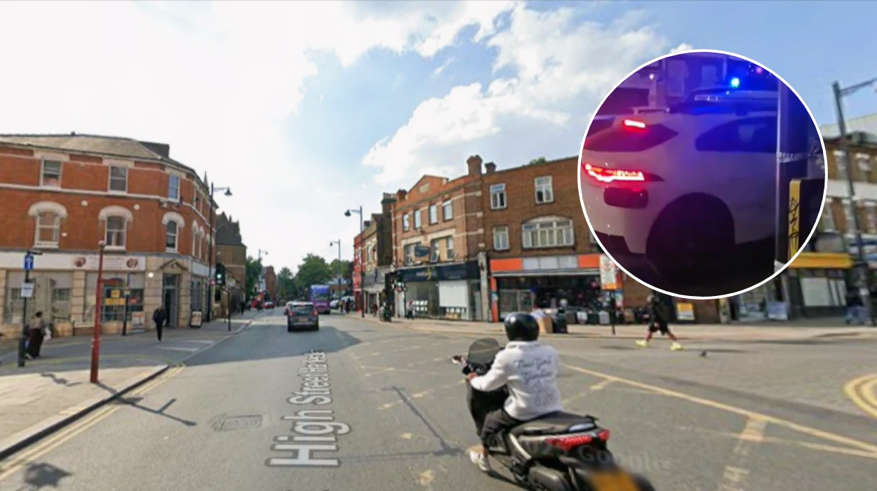 Waymo Driverless Taxi Crashes Harlesden Crime Scene, London 2026 