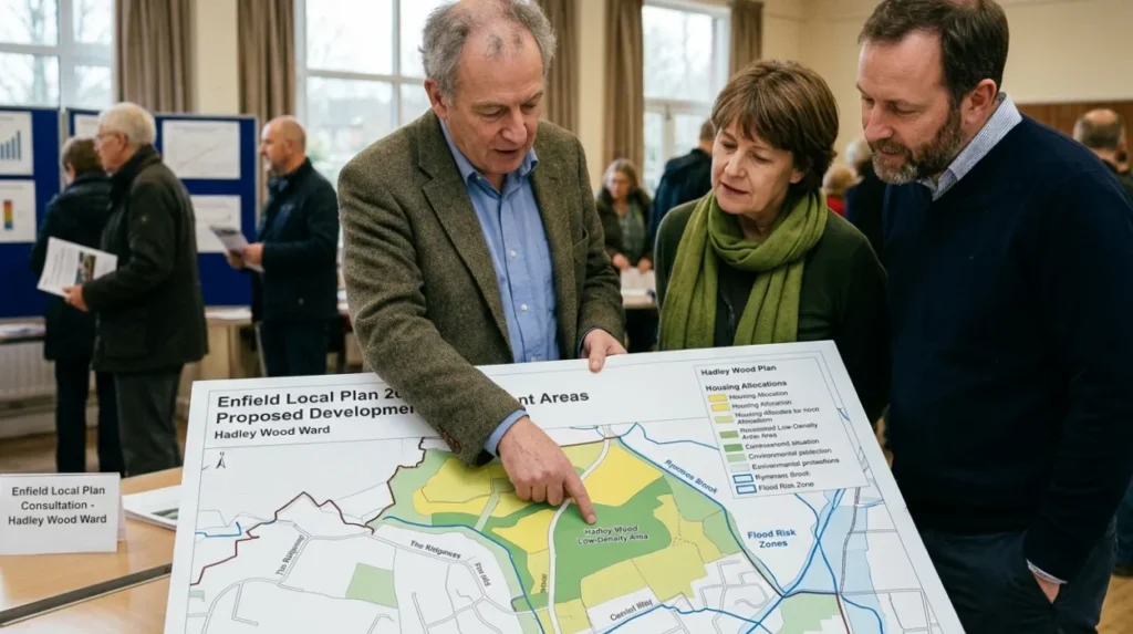 How does the Enfield Local Plan impact Hadley Wood development
