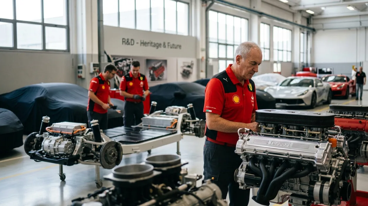 New Ferrari Range and V12 Heritage Explored: Maranello
