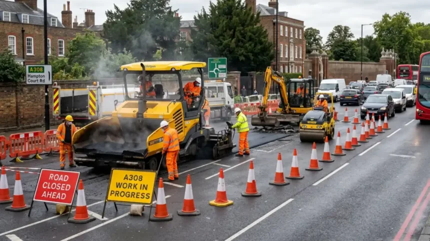 A308 Planned Maintenance and Traffic Delays on Hampton Court Road