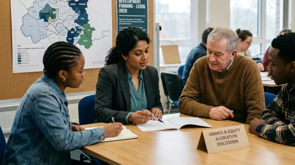 How do the 2026 grants address the historical digital divide within the Leeds metropolitan area