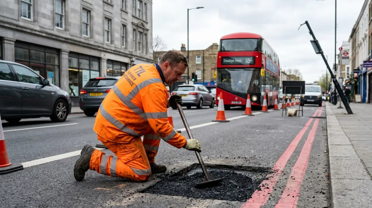 How to Report Potholes and Broken Streetlights on TfL Red Routes London