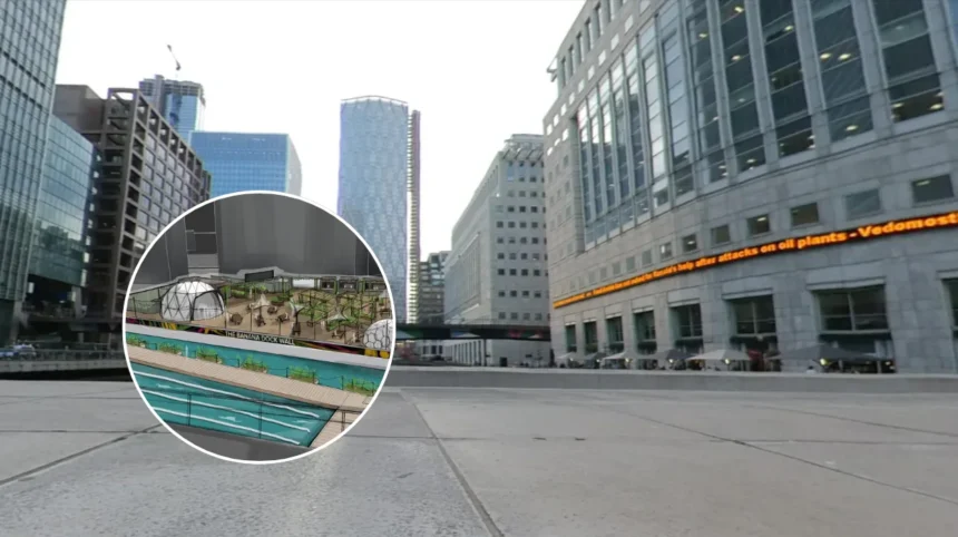 Sea Lanes Floating Lido Opens at Canary Wharf, East London 2026