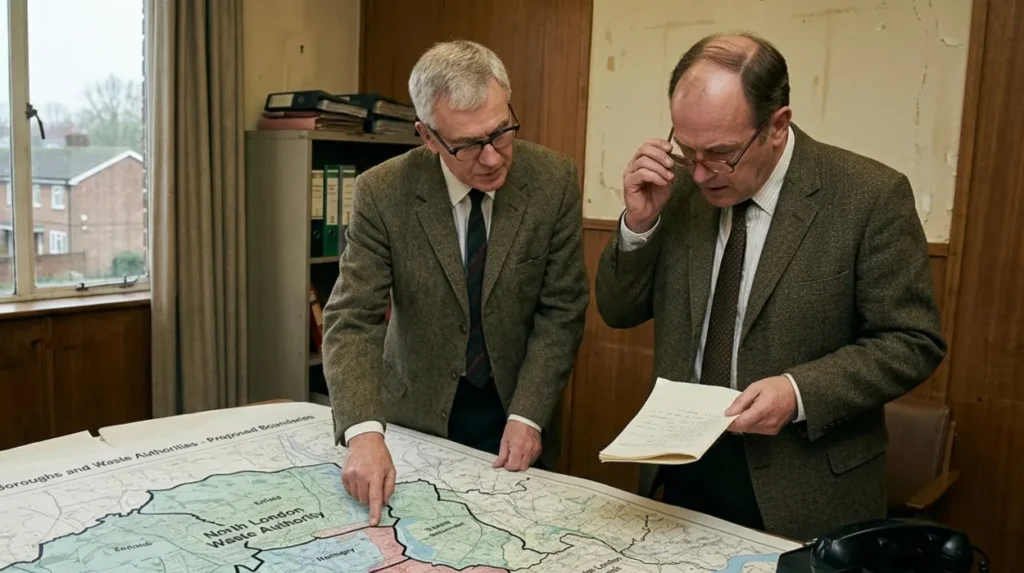 What Legislation Created the Modern North London Borough Boundaries and Waste Authorities