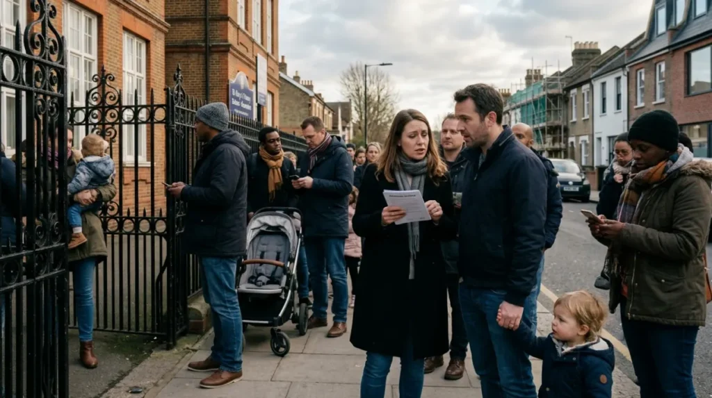 What are the socio political factors driving competition for London primary places