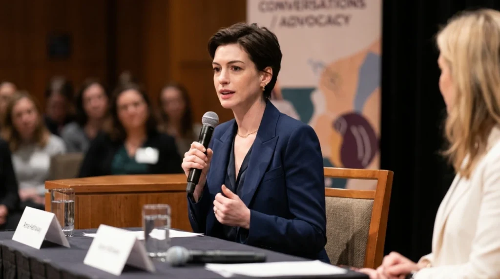 What challenges did Anne Hathaway face with fertility and conception