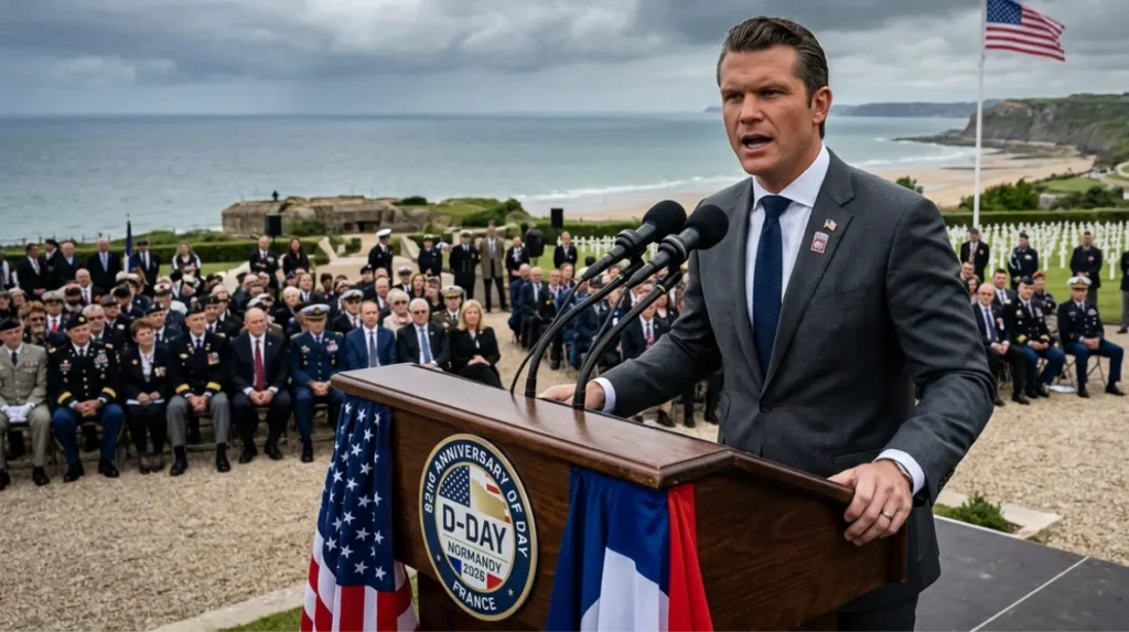What did Pete Hegseth say in his 2026 D Day speech