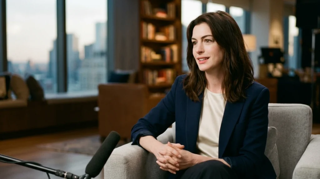 What is Anne Hathaways philosophy on modern motherhood and career balance