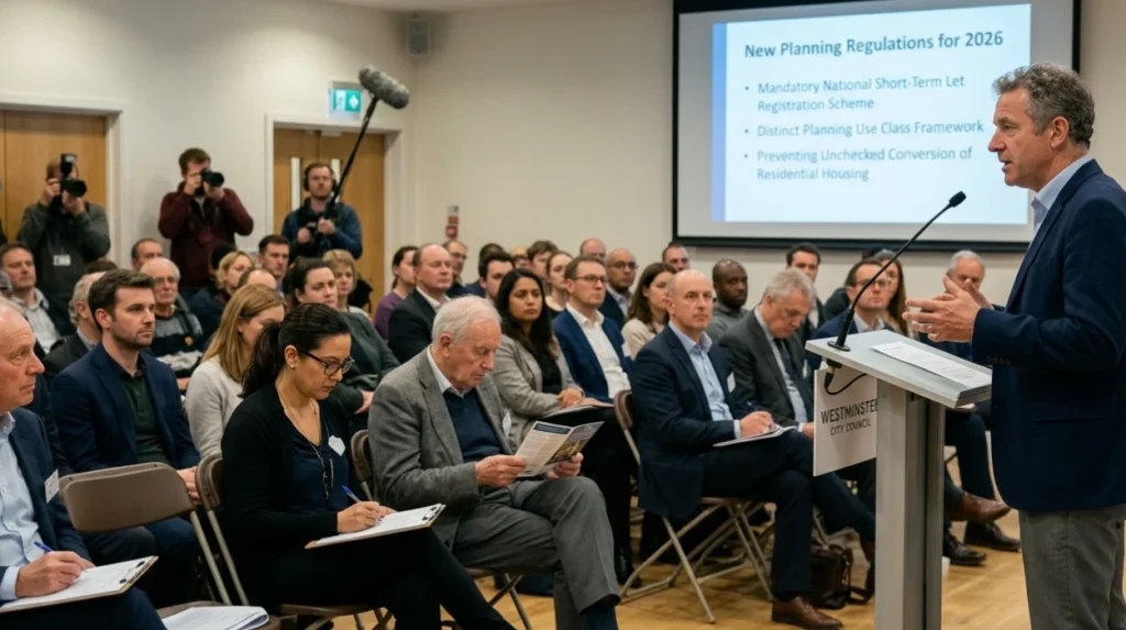 What new planning regulations and use classes apply to Westminster hosts in 2026