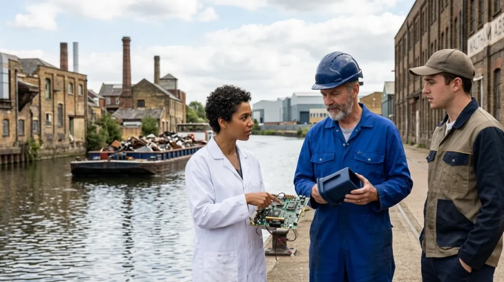 Which Core Industries Defined the North London Industrial Corridor Along the River Lea
