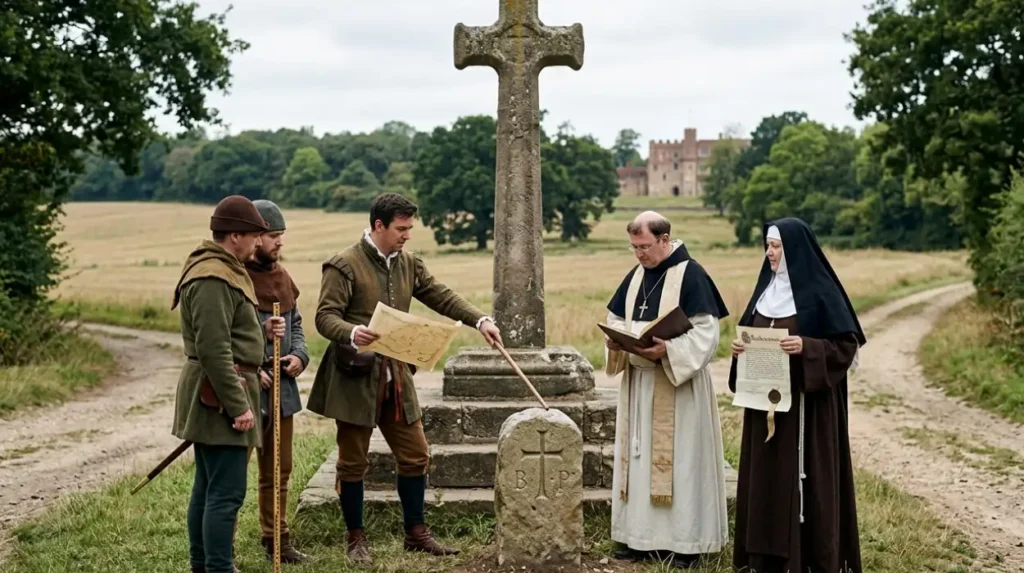 Who Controlled The Land Surrounding The Medieval Cross