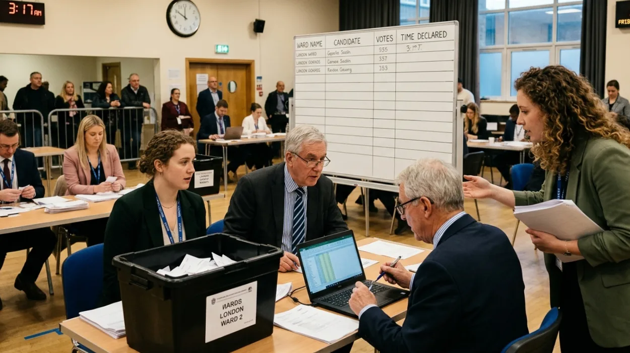 2026 London Local Election Results: Official Ward Declaration Times in Greater London