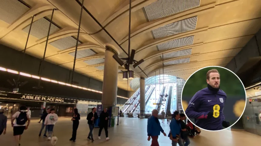 Harry Kane Skechers KANEary Wharf Station Rebrand London 2026