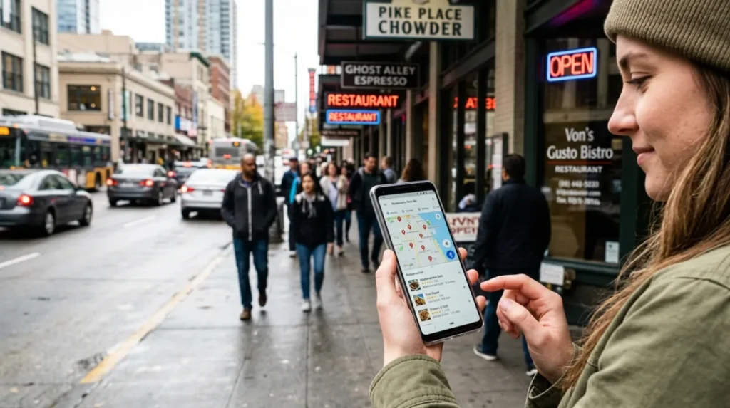 How Do Proximity Search Algorithms Determine Local Dining Options