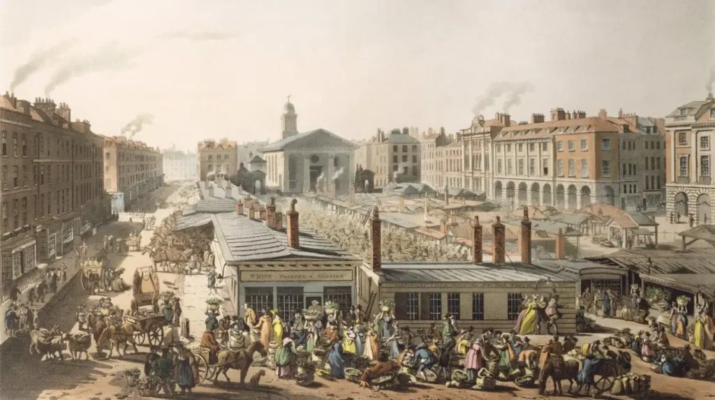 How did Londons historic food markets develop over the centuries