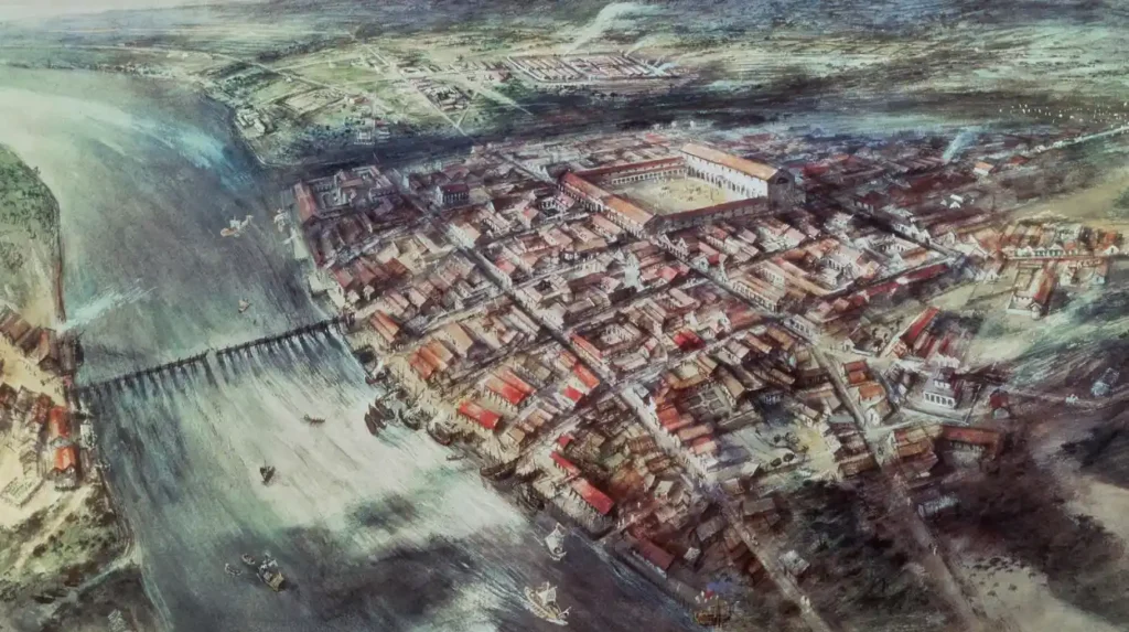 How did the River Thames shape Roman London