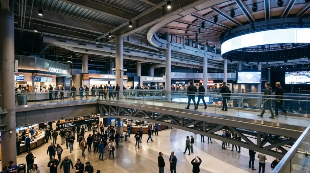 What infrastructure upgrades were implemented during the major arena transformation