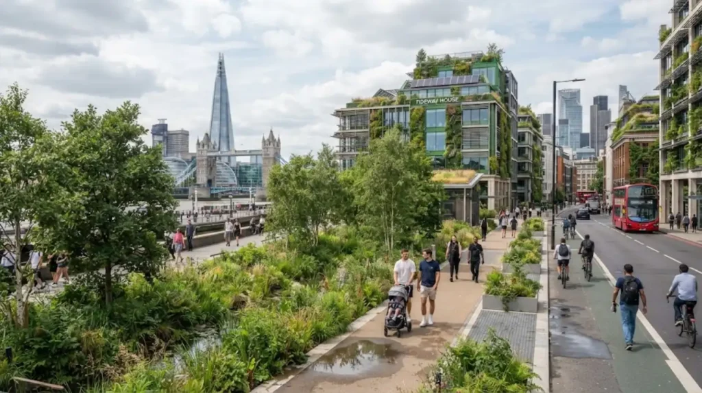 How is London adapting to future climate and temperature projections