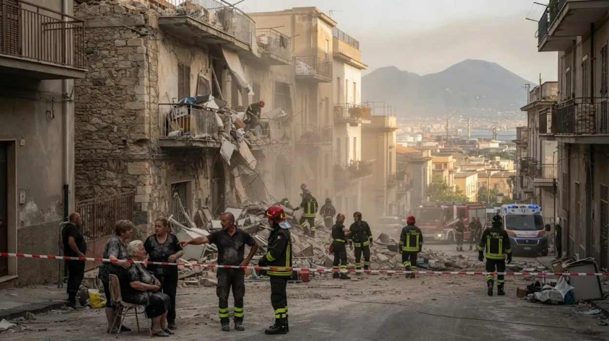 Massive Earthquake Shakes Volcanic Region Near Naples