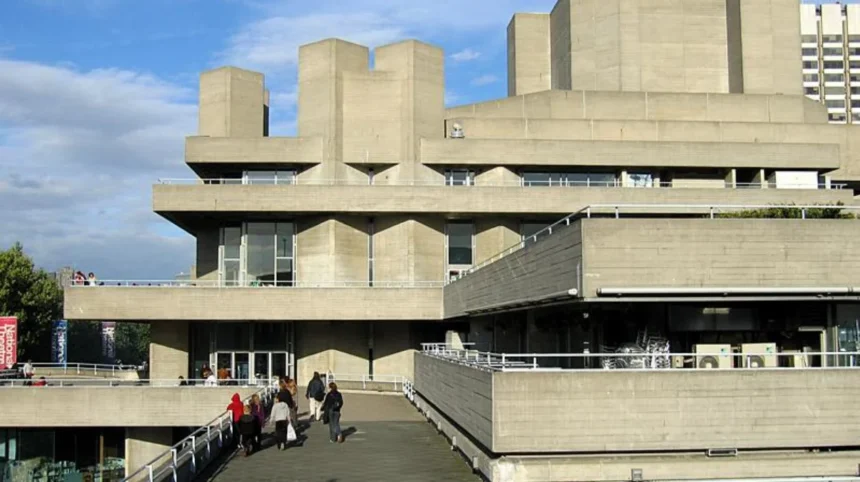 Royal Festival Hall, National Theatre and Industrial Past South Bank